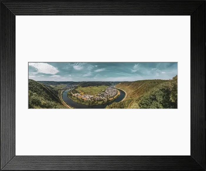 Framed Print : Moselle loop near Bruttig-Fankel and the wine village of Ernst Framed Print : Moselle loop near Bruttig-Fankel and the wine village of Ernst