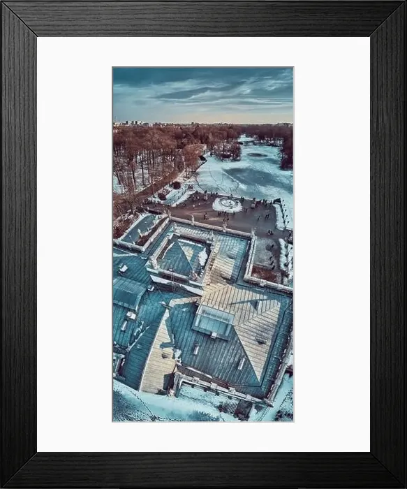 Framed Print : Beautiful panoramic aerial drone view of the Palace on the Isle (Polish: Palac Na Wyspie) Framed Print : Beautiful panoramic aerial drone view of the Palace on the Isle (Polish: Palac Na Wyspie)