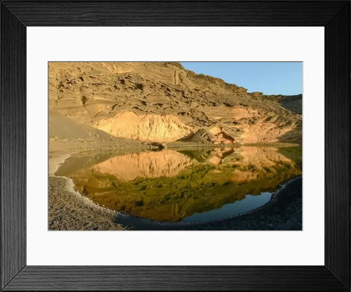 Framed Print : Landscape at the coast of El Golfo on Lanzarote in Canary islands, Spain Framed Print : Landscape at the coast of El Golfo on Lanzarote in Canary islands, Spain