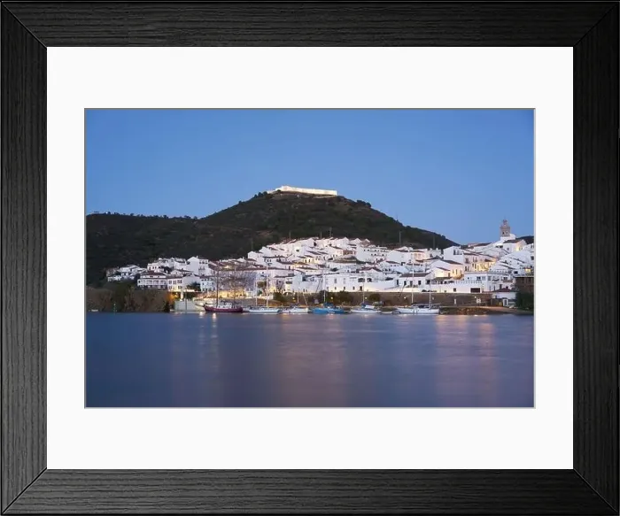 Framed Print : Sanlucar de Guadiana in Spain and Alcoutim in Portugal with sail boats on Guadiana river Framed Print : Sanlucar de Guadiana in Spain and Alcoutim in Portugal with sail boats on Guadiana river