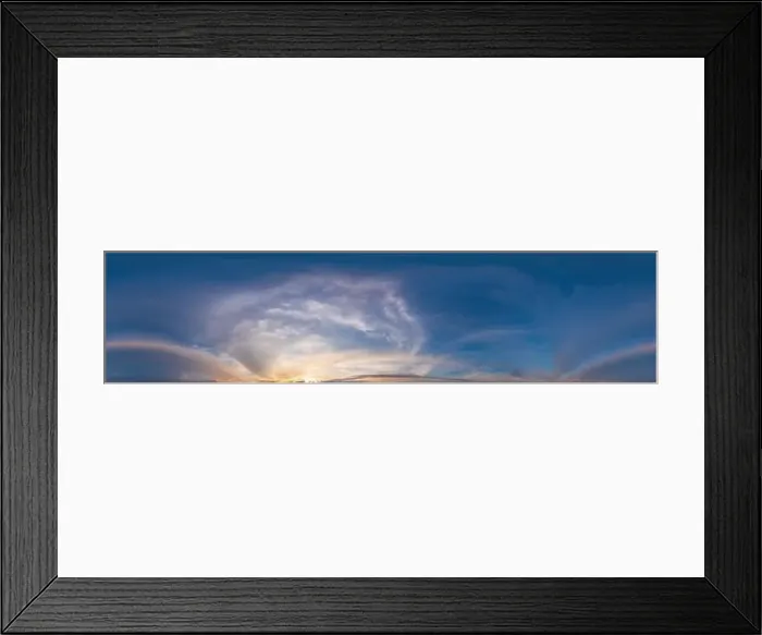 Framed Print : Sky panorama with Altostratus clouds in Seamless spherical equirectangular format Framed Print : Sky panorama with Altostratus clouds in Seamless spherical equirectangular format