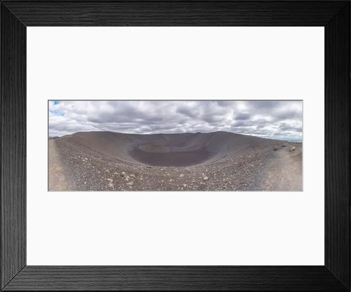 Framed Print : Crater of Hverfjall volcano on Iceland Framed Print : Crater of Hverfjall volcano on Iceland