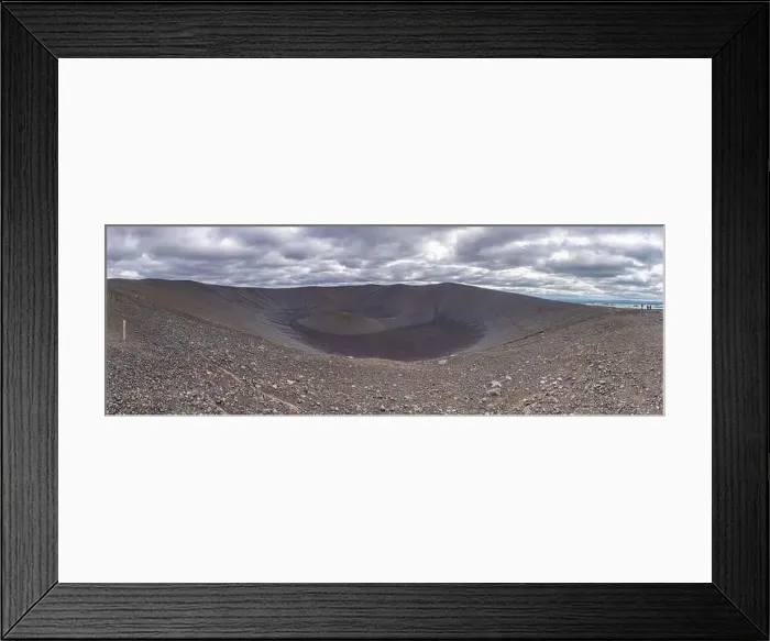 Framed Print : Crater of Hverfjall volcano on Iceland Framed Print : Crater of Hverfjall volcano on Iceland