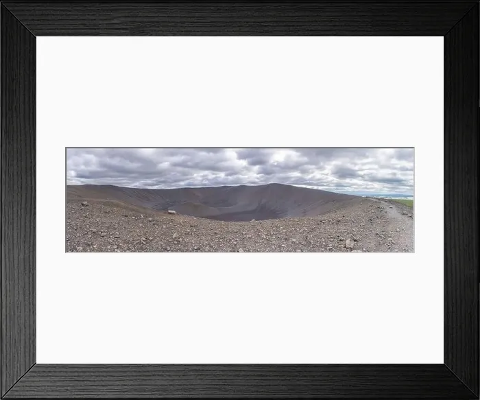 Framed Print : Crater of Hverfjall volcano on Iceland Framed Print : Crater of Hverfjall volcano on Iceland