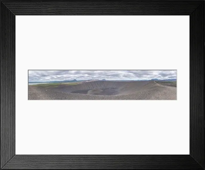 Framed Print : Crater of Hverfjall volcano on Iceland Framed Print : Crater of Hverfjall volcano on Iceland