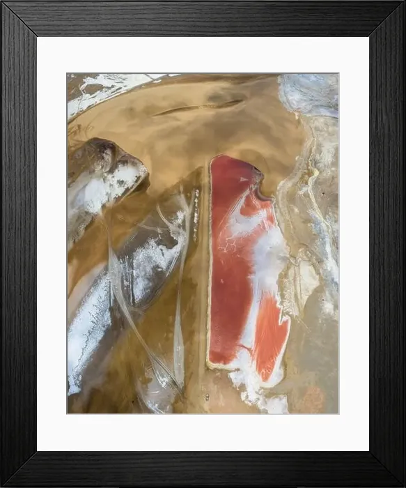 Framed Print : Aerial picture around walvis bay near swakopmund, namibia Framed Print : Aerial picture around walvis bay near swakopmund, namibia