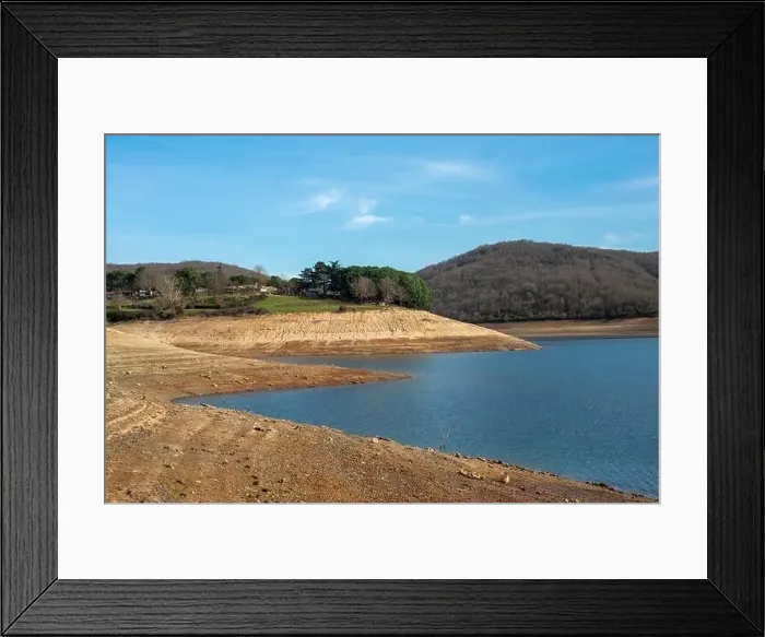 Framed Print : Omerli dam reservoir is very important source of drinking water for Istanbul metropolitan area Framed Print : Omerli dam reservoir is very important source of drinking water for Istanbul metropolitan area