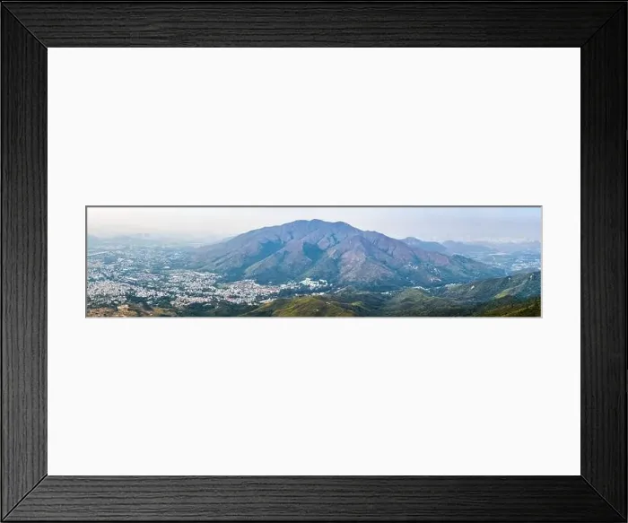 Framed Print : Aerial Panorama of village in Yuen Long, Hong Kong, daytime outdoor Framed Print : Aerial Panorama of village in Yuen Long, Hong Kong, daytime outdoor