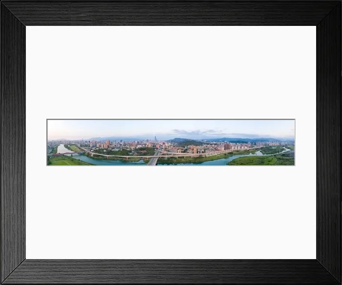Framed Print : Taipei City Aerial View - Asia business concept image Framed Print : Taipei City Aerial View - Asia business concept image