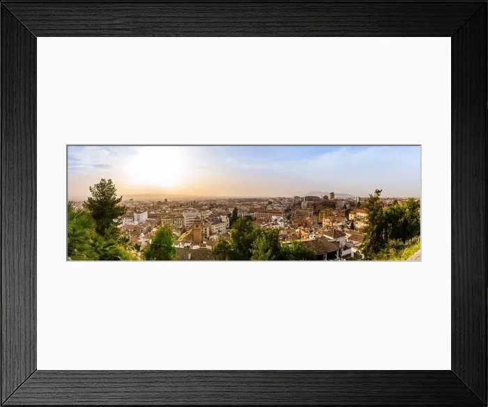 Framed Print : Panorama of the city of Granada in Andalusia, Spain Framed Print : Panorama of the city of Granada in Andalusia, Spain