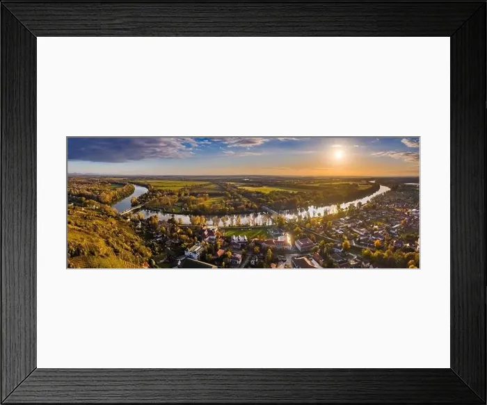 Framed Print : Tokaj, Hungary - Aerial panoramic view of the town of Tokaj wine region with town of Tokaj with River Tisza Framed Print : Tokaj, Hungary - Aerial panoramic view of the town of Tokaj wine region with town of Tokaj with River Tisza