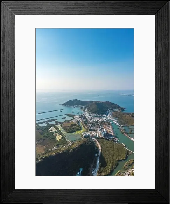 Framed Print : Aerial Panorama view of Tai O, the famous travel destination in Hong Kong, daytime, outdoor Framed Print : Aerial Panorama view of Tai O, the famous travel destination in Hong Kong, daytime, outdoor