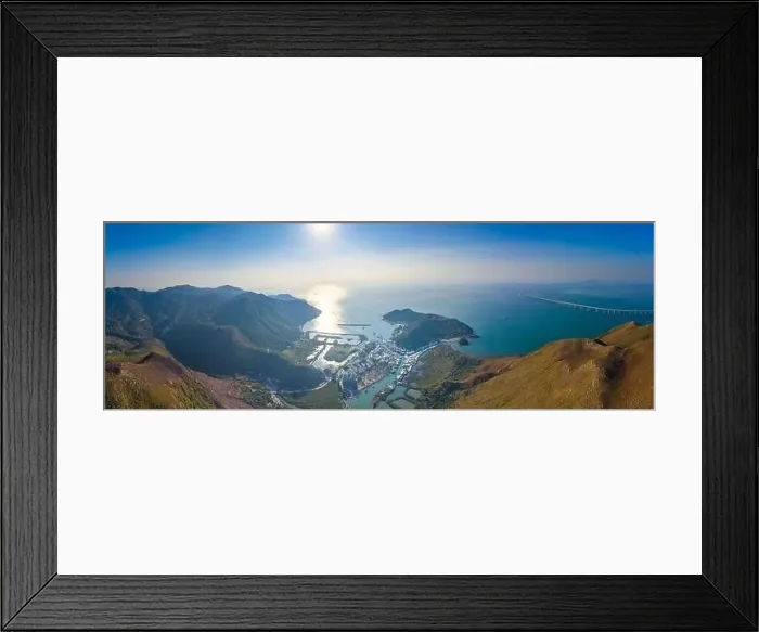 Framed Print : Aerial Panorama view of Tai O, the famous travel destination in Hong Kong, daytime, outdoor Framed Print : Aerial Panorama view of Tai O, the famous travel destination in Hong Kong, daytime, outdoor
