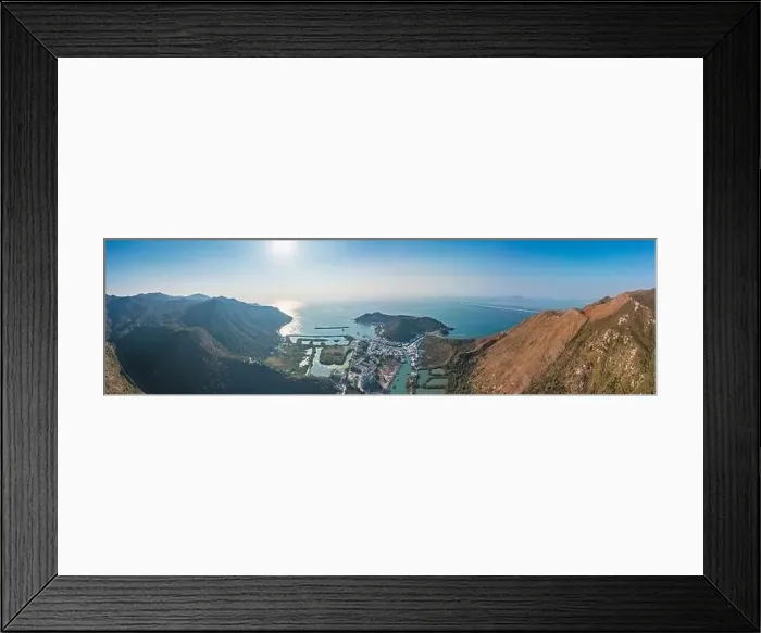 Framed Print : Aerial Panorama view of Tai O, the famous travel destination in Hong Kong, daytime, outdoor Framed Print : Aerial Panorama view of Tai O, the famous travel destination in Hong Kong, daytime, outdoor