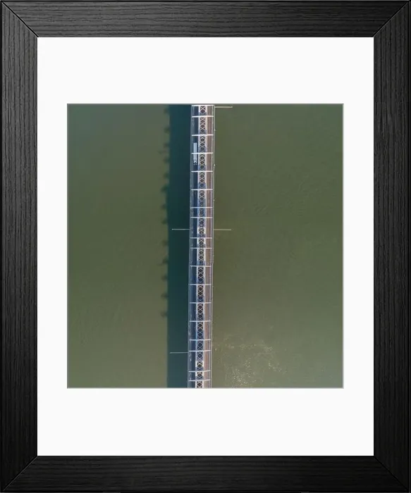 Framed Print : Baja Bridge in Hungary across river Danube Framed Print : Baja Bridge in Hungary across river Danube