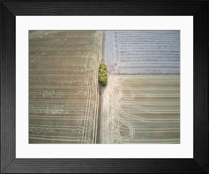 Framed Print : Aerial agriculture land and farming landscape Framed Print : Aerial agriculture land and farming landscape