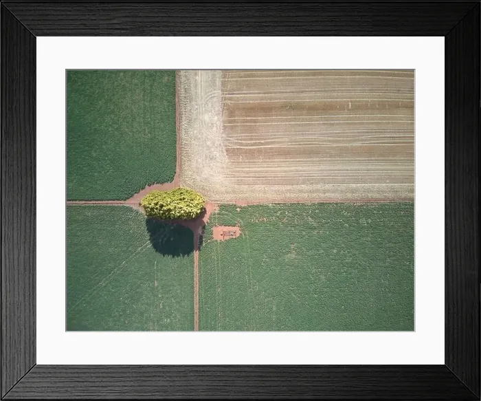 Framed Print : Aerial agriculture land and farming landscape Framed Print : Aerial agriculture land and farming landscape