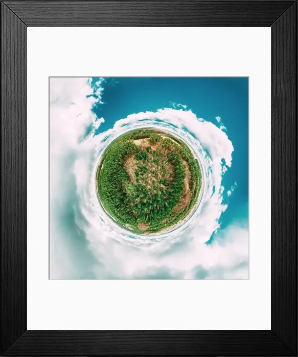 Framed Print : Aerial View Green Coniferous Forest Pines Woods Landscape In Sunny Spring Day Framed Print : Aerial View Green Coniferous Forest Pines Woods Landscape In Sunny Spring Day