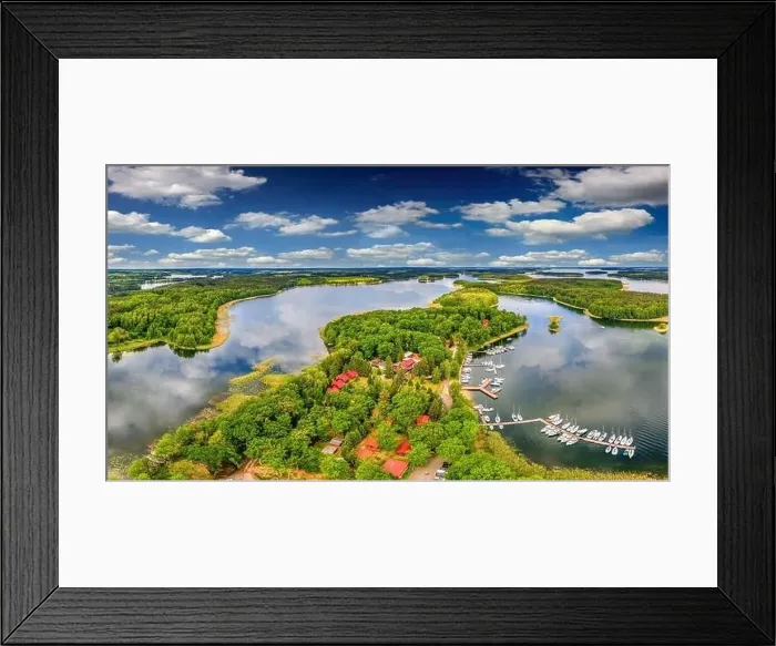 Framed Print : Masuria - the land of a thousand lakes in north-eastern Poland Framed Print : Masuria - the land of a thousand lakes in north-eastern Poland