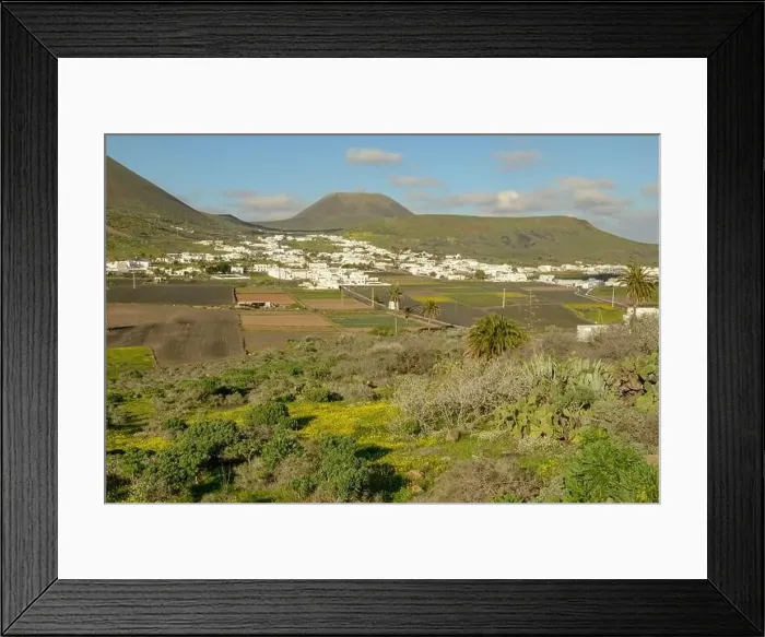 Framed Print : View of Maguez at Lanzarote on Canary island in Spain Framed Print : View of Maguez at Lanzarote on Canary island in Spain