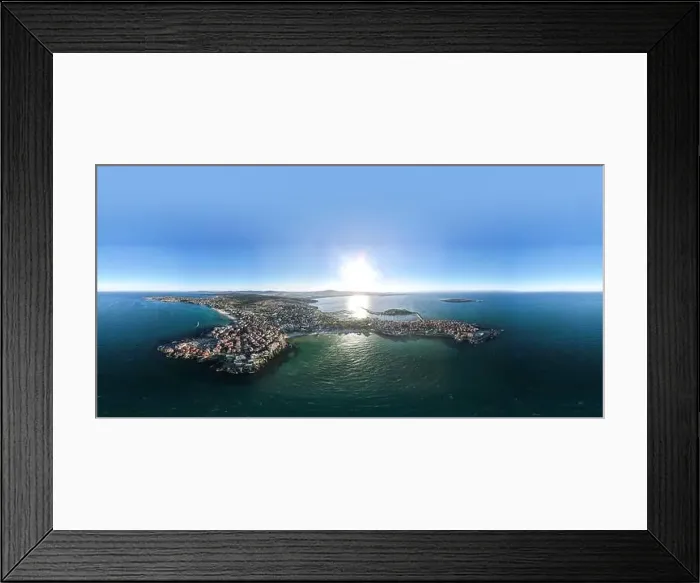 Framed Print : Aerial panorama of town of Sozopol, Burgas Region, Bulgaria Framed Print : Aerial panorama of town of Sozopol, Burgas Region, Bulgaria