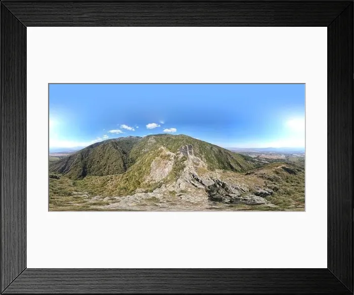 Framed Print : Aerial view of ruins of Anevsko kale Fortress near town of Sopot, Plovdiv Region, Bulgaria Framed Print : Aerial view of ruins of Anevsko kale Fortress near town of Sopot, Plovdiv Region, Bulgaria