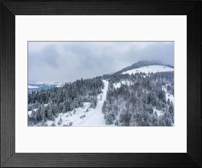 Framed Print : Wonderful landscapes of the Carpathian mountains covered with the first snow in Ukraine near the village of Pylypets Framed Print : Wonderful landscapes of the Carpathian mountains covered with the first snow in Ukraine near the village of Pylypets