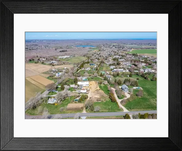 Framed Print : Aerial view of Sagaponack Framed Print : Aerial view of Sagaponack