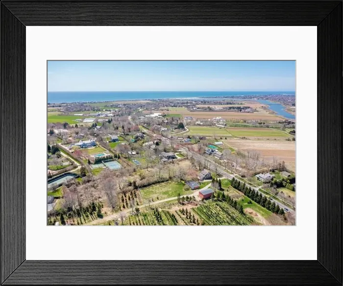 Framed Print : Aerial view of Sagaponack Framed Print : Aerial view of Sagaponack
