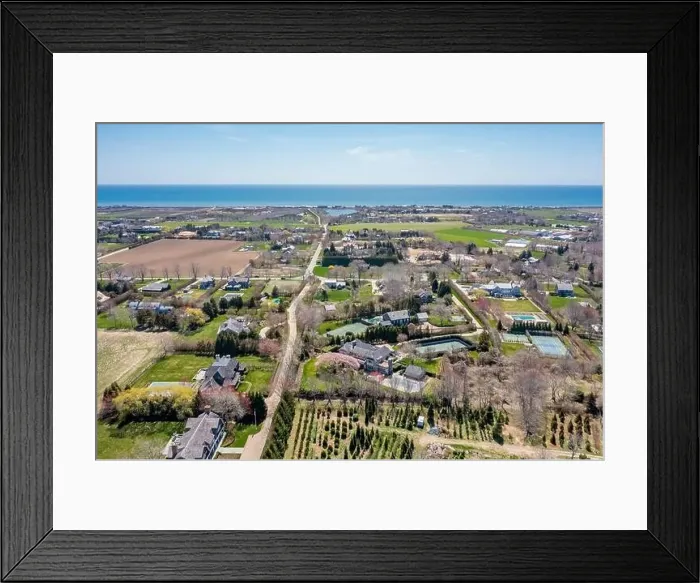 Framed Print : Aerial view of Sagaponack Framed Print : Aerial view of Sagaponack