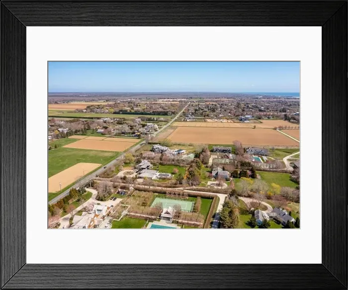 Framed Print : Aerial view of Sagaponack Framed Print : Aerial view of Sagaponack