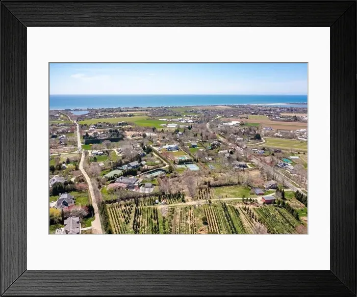 Framed Print : Aerial view of Sagaponack Framed Print : Aerial view of Sagaponack