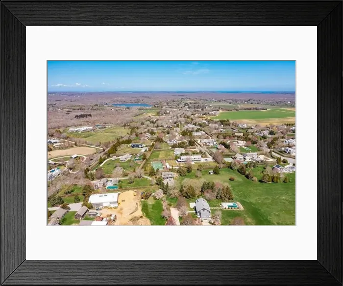 Framed Print : Aerial view of Sagaponack Framed Print : Aerial view of Sagaponack