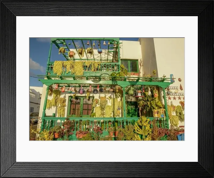 Framed Print : Punta Mujeres, Spain - 18 January 2021: rustical house at the village of Punta Mujeres on Lanzarote island in Spain Framed Print : Punta Mujeres, Spain - 18 January 2021: rustical house at the village of Punta Mujeres on Lanzarote island in Spain