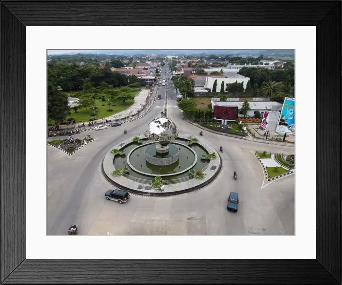Framed Print : Aerial view of The monument almost similar to the Universal Studio Framed Print : Aerial view of The monument almost similar to the Universal Studio