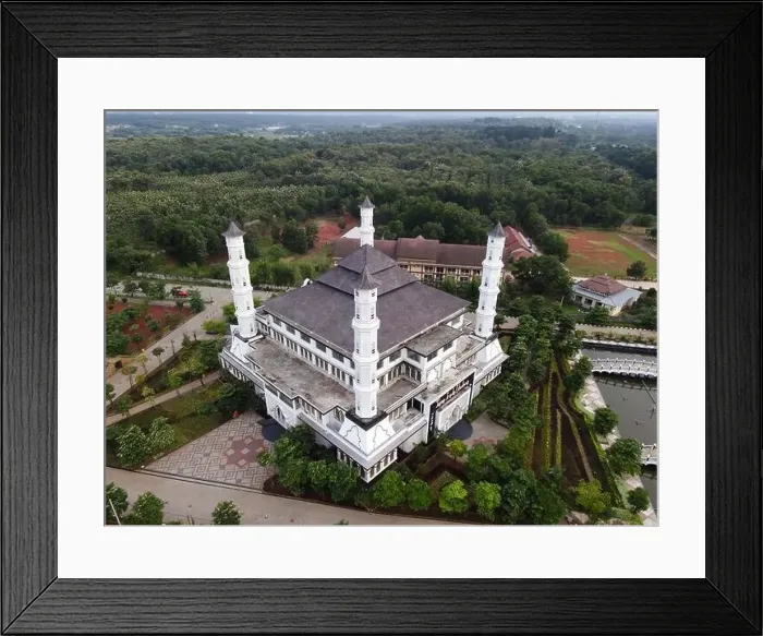 Framed Print : Tajug Gede Cilodong Mosque panorama view Largest Mosque in Purwakarta Framed Print : Tajug Gede Cilodong Mosque panorama view Largest Mosque in Purwakarta