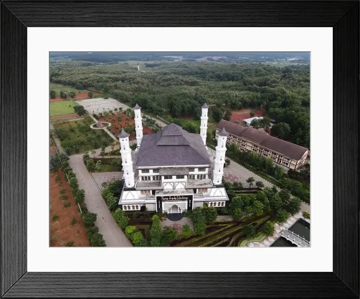 Framed Print : Tajug Gede Cilodong Mosque panorama view Largest Mosque in Purwakarta Framed Print : Tajug Gede Cilodong Mosque panorama view Largest Mosque in Purwakarta