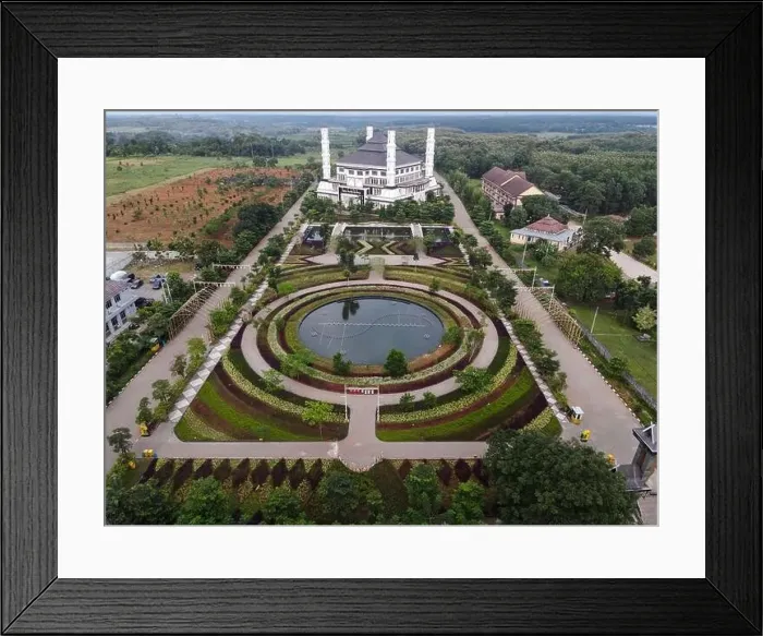 Framed Print : Tajug Gede Cilodong Mosque panorama view Largest Mosque in Purwakarta Framed Print : Tajug Gede Cilodong Mosque panorama view Largest Mosque in Purwakarta