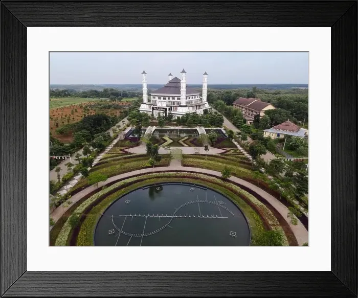 Framed Print : Tajug Gede Cilodong Mosque panorama view Largest Mosque in Purwakarta Framed Print : Tajug Gede Cilodong Mosque panorama view Largest Mosque in Purwakarta