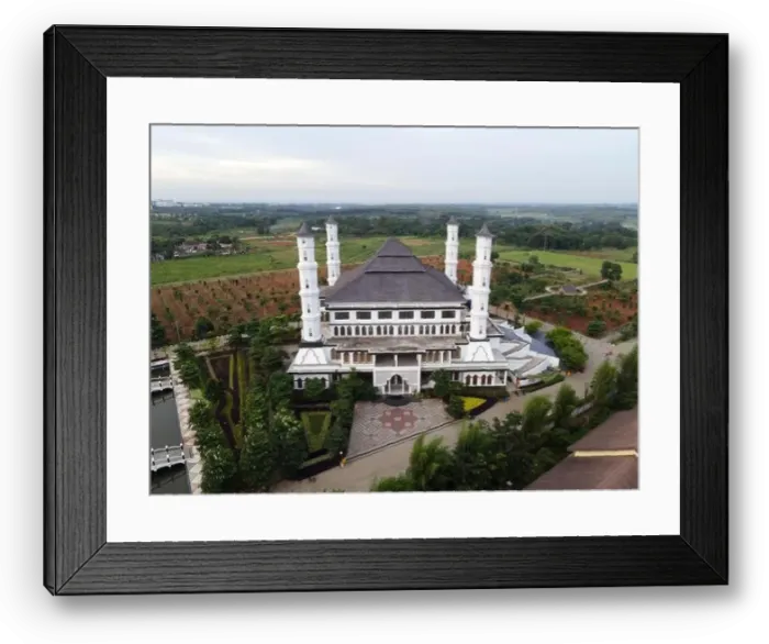 Framed Print : Tajug Gede Cilodong Mosque panorama view Largest Mosque in Purwakarta Framed Print : Tajug Gede Cilodong Mosque panorama view Largest Mosque in Purwakarta
