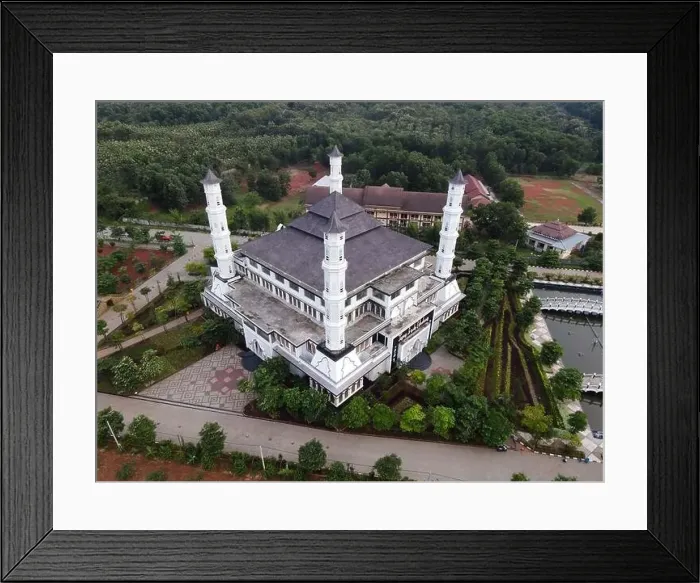 Framed Print : Tajug Gede Cilodong Mosque panorama view Largest Mosque in Purwakarta Framed Print : Tajug Gede Cilodong Mosque panorama view Largest Mosque in Purwakarta