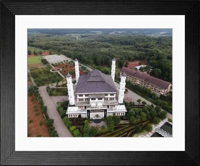 Framed Print : Tajug Gede Cilodong Mosque panorama view Largest Mosque in Purwakarta Framed Print : Tajug Gede Cilodong Mosque panorama view Largest Mosque in Purwakarta