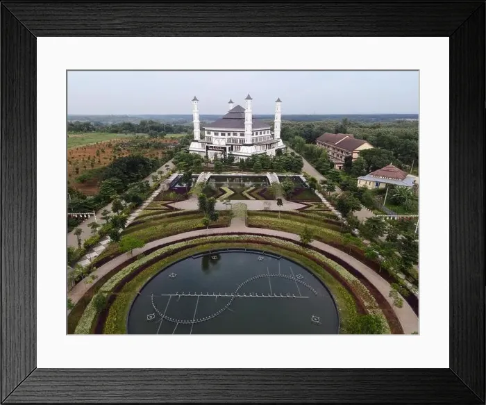 Framed Print : Tajug Gede Cilodong Mosque panorama view Largest Mosque in Purwakarta Framed Print : Tajug Gede Cilodong Mosque panorama view Largest Mosque in Purwakarta