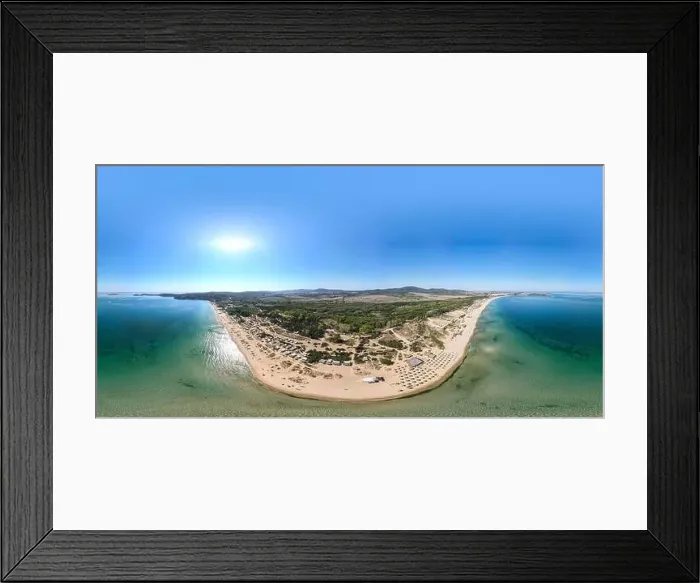 Framed Print : Aerial view of Gradina (Garden) Beach near town of Sozopol, Burgas Region, Bulgaria Framed Print : Aerial view of Gradina (Garden) Beach near town of Sozopol, Burgas Region, Bulgaria