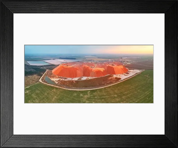 Framed Print : Extracting mining potassium, magnesium salts minerals Framed Print : Extracting mining potassium, magnesium salts minerals