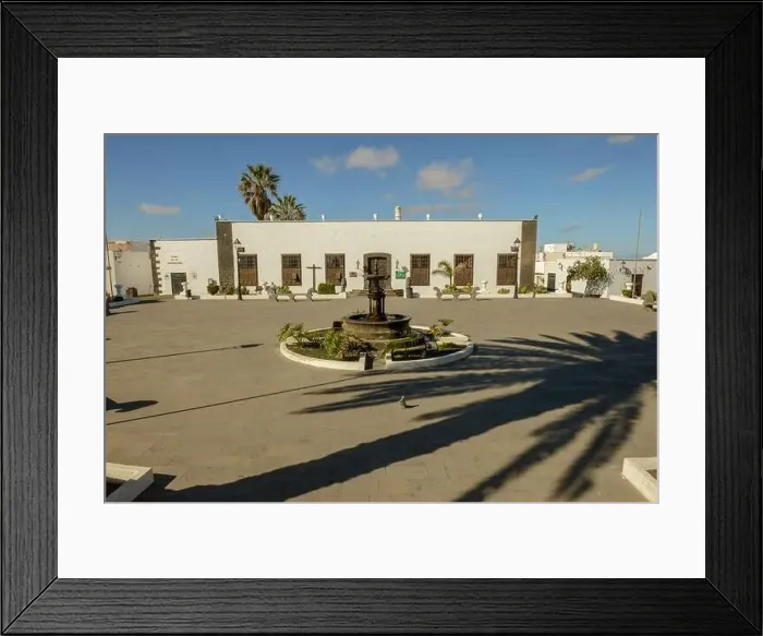 Framed Print : Teguise, Spain - 20 January 2021: the colonial town of Teguise at the Canary island on Lanzarote in Spain Framed Print : Teguise, Spain - 20 January 2021: the colonial town of Teguise at the Canary island on Lanzarote in Spain