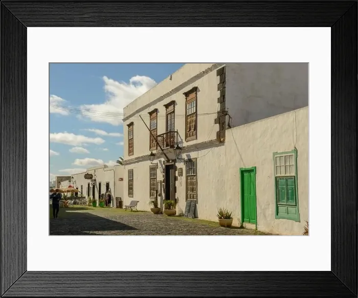 Framed Print : Teguise, Spain - 20 January 2021: the colonial town of Teguise at the Canary island on Lanzarote in Spain Framed Print : Teguise, Spain - 20 January 2021: the colonial town of Teguise at the Canary island on Lanzarote in Spain