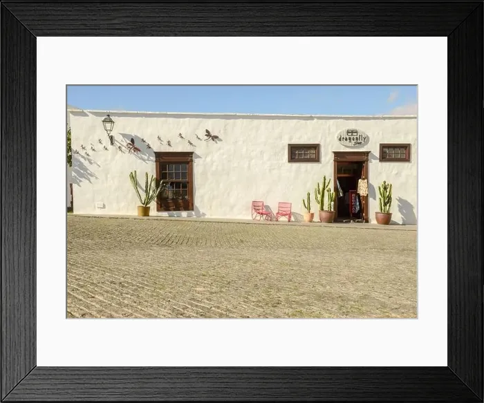 Framed Print : Teguise, Spain - 20 January 2021: the colonial town of Teguise at the Canary island on Lanzarote in Spain Framed Print : Teguise, Spain - 20 January 2021: the colonial town of Teguise at the Canary island on Lanzarote in Spain