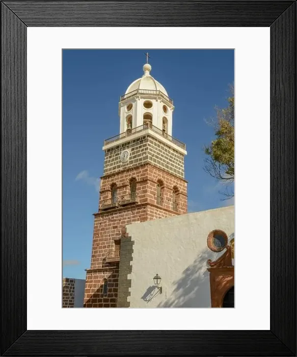 Framed Print : Teguise, Spain - 20 January 2021: the colonial town of Teguise at the Canary island on Lanzarote in Spain Framed Print : Teguise, Spain - 20 January 2021: the colonial town of Teguise at the Canary island on Lanzarote in Spain