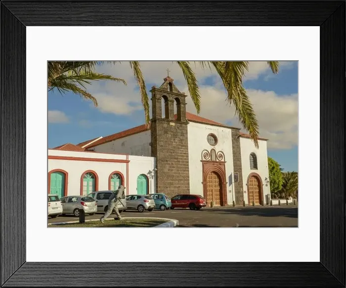 Framed Print : Teguise, Spain - 20 January 2021: the colonial town of Teguise at the Canary island on Lanzarote in Spain Framed Print : Teguise, Spain - 20 January 2021: the colonial town of Teguise at the Canary island on Lanzarote in Spain